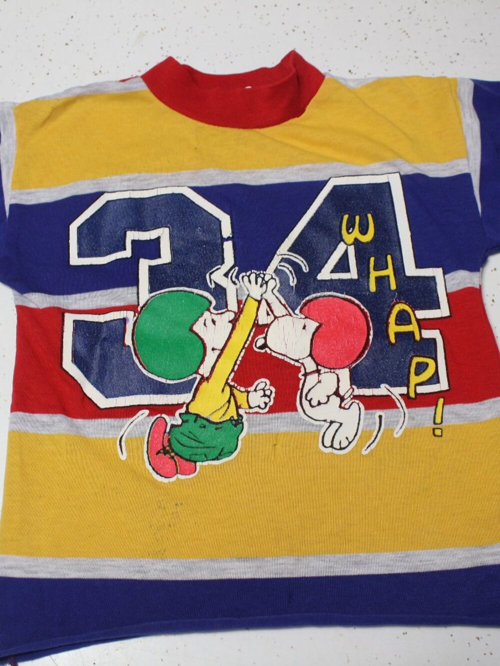 Vintage Charlie Brown and Gang Shirt 34 Football kids Size 4